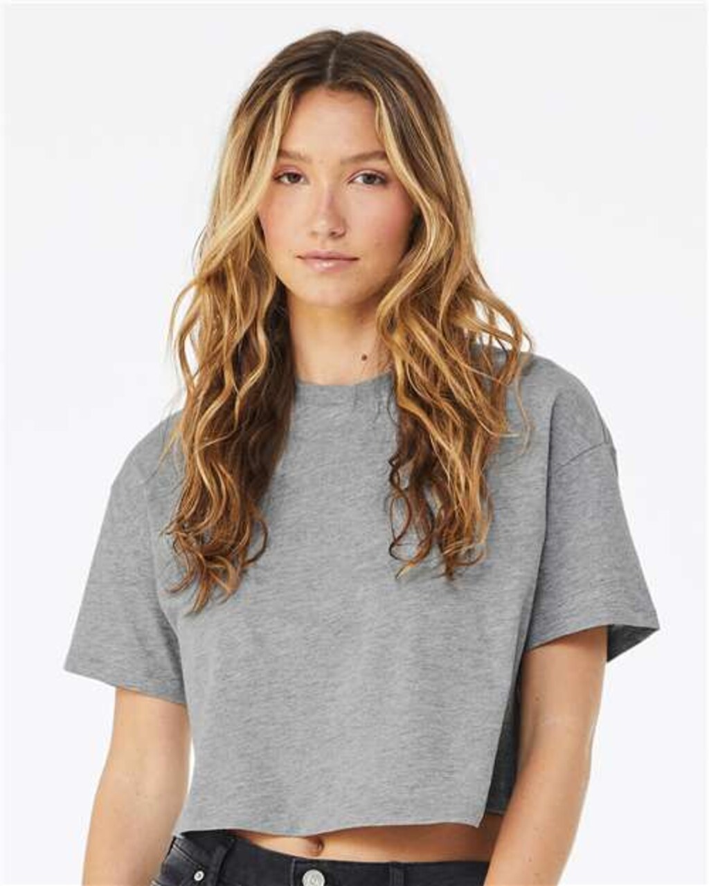 BELLA + CANVAS Women’s Short Sleeve Jersey Crop T-Shirt – Fit Casual Crop Tee